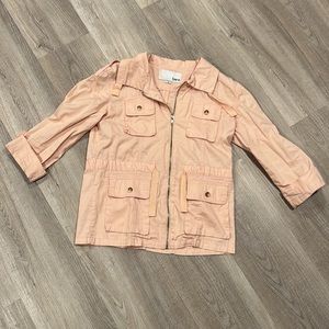 Bar III Dusty Pink Utility Cargo Jacket